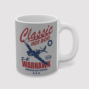 Pastele Classic P40 Warhawk Custom Ceramic Mug Awesome Personalized Printed 11oz 15oz 20oz Ceramic Cup Coffee Tea Milk Drink Bistro Wine Travel Party White Mugs With Grip Handle