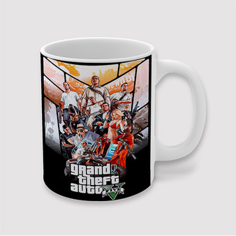 Pastele Grand Theft Auto V Custom Ceramic Mug Awesome Personalized Printed 11oz 15oz 20oz Ceramic Cup Coffee Tea Milk Drink Bistro Wine Travel Party White Mugs With Grip Handle