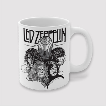 Pastele Led Zeppelin Art Custom Ceramic Mug Awesome Personalized Printed 11oz 15oz 20oz Ceramic Cup Coffee Tea Milk Drink Bistro Wine Travel Party White Mugs With Grip Handle