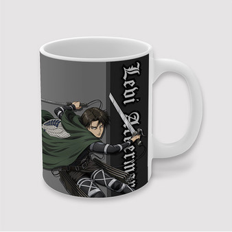 Pastele Levi Ackerman Attack on Titan The Final Season Custom Ceramic Mug Awesome Personalized Printed 11oz 15oz 20oz Ceramic Cup Coffee Tea Milk Drink Bistro Wine Travel Party White Mugs With Grip Handle