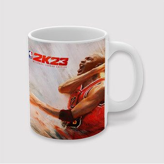 Pastele NBA 2k23 Michael Jordan Custom Ceramic Mug Awesome Personalized Printed 11oz 15oz 20oz Ceramic Cup Coffee Tea Milk Drink Bistro Wine Travel Party White Mugs With Grip Handle