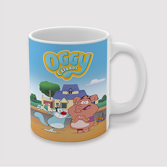 Pastele Oggy and the Cockroaches Next Generation Custom Ceramic Mug Awesome Personalized Printed 11oz 15oz 20oz Ceramic Cup Coffee Tea Milk Drink Bistro Wine Travel Party White Mugs With Grip Handle