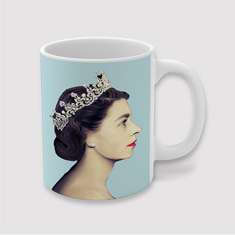 Pastele Queen Elizabeth II The Young Custom Ceramic Mug Awesome Personalized Printed 11oz 15oz 20oz Ceramic Cup Coffee Tea Milk Drink Bistro Wine Travel Party White Mugs With Grip Handle