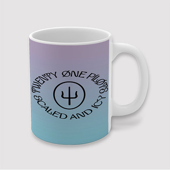 Pastele Twennty One Pilots Scaled and Icy Custom Ceramic Mug Awesome Personalized Printed 11oz 15oz 20oz Ceramic Cup Coffee Tea Milk Drink Bistro Wine Travel Party White Mugs With Grip Handle