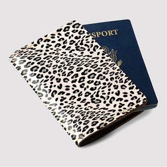 Pastele Cheetah Skin Custom Passport Wallet Case With Credit Card Holder Awesome Personalized PU Leather Travel Trip Vacation Baggage Cover