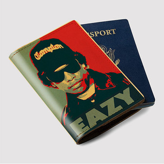 Pastele Eazy E Good Custom Passport Wallet Case With Credit Card Holder Awesome Personalized PU Leather Travel Trip Vacation Baggage Cover