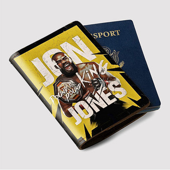 Pastele Jon Jones UFC Custom Passport Wallet Case With Credit Card Holder Awesome Personalized PU Leather Travel Trip Vacation Baggage Cover