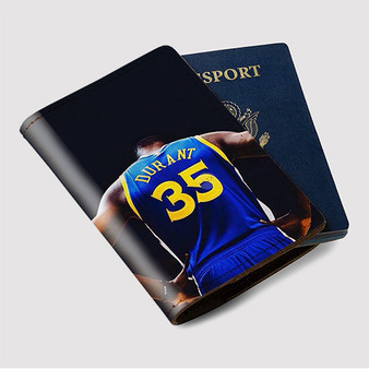 Pastele Kevin Durant 35 Custom Passport Wallet Case With Credit Card Holder Awesome Personalized PU Leather Travel Trip Vacation Baggage Cover