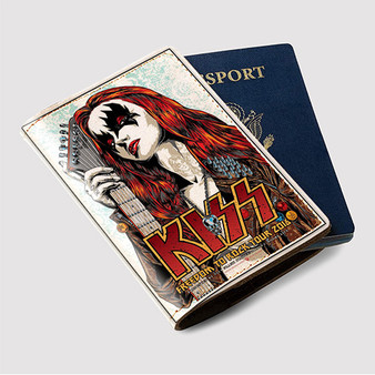Pastele Kiss Australia Custom Passport Wallet Case With Credit Card Holder Awesome Personalized PU Leather Travel Trip Vacation Baggage Cover