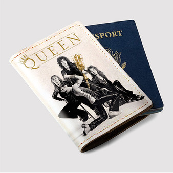 Pastele Queen Poster Custom Passport Wallet Case With Credit Card Holder Awesome Personalized PU Leather Travel Trip Vacation Baggage Cover