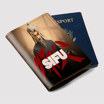 Pastele Sifu Game Custom Passport Wallet Case With Credit Card Holder Awesome Personalized PU Leather Travel Trip Vacation Baggage Cover