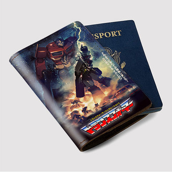 Pastele Transformers G1 Custom Passport Wallet Case With Credit Card Holder Awesome Personalized PU Leather Travel Trip Vacation Baggage Cover