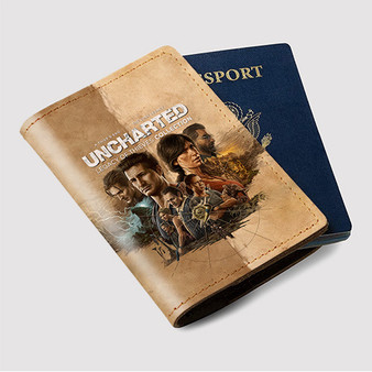 Pastele Uncharted Legacy of Thieves Collection Custom Passport Wallet Case With Credit Card Holder Awesome Personalized PU Leather Travel Trip Vacation Baggage Cover