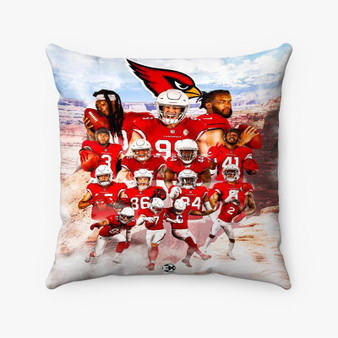 Pastele Arizona Cardinals NFL 2022 Squad Custom Pillow Case Awesome Personalized Spun Polyester Square Pillow Cover Decorative Cushion Bed Sofa Throw Pillow Home Decor