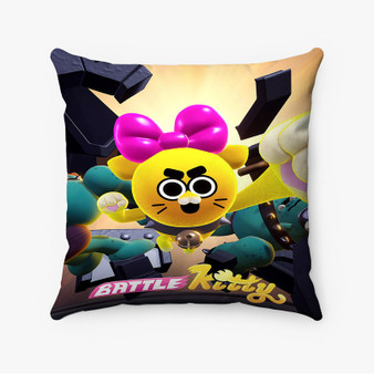Pastele Battle Kitty Custom Pillow Case Awesome Personalized Spun Polyester Square Pillow Cover Decorative Cushion Bed Sofa Throw Pillow Home Decor