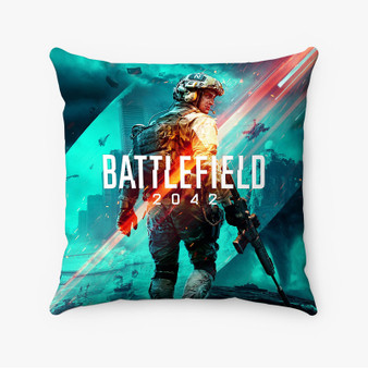 Pastele Battlefield 2042 Custom Pillow Case Awesome Personalized Spun Polyester Square Pillow Cover Decorative Cushion Bed Sofa Throw Pillow Home Decor