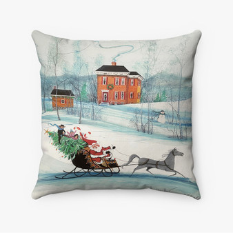 Pastele Christmas On The Farm P Buckley Moss jpeg Custom Pillow Case Awesome Personalized Spun Polyester Square Pillow Cover Decorative Cushion Bed Sofa Throw Pillow Home Decor