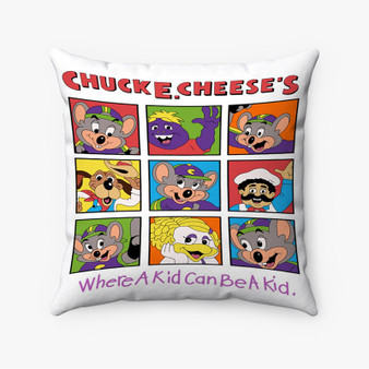 Pastele Chuck E Cheese Collage Custom Pillow Case Awesome Personalized Spun Polyester Square Pillow Cover Decorative Cushion Bed Sofa Throw Pillow Home Decor