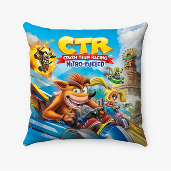 Pastele Crash Team Racing Nitro Fueled Custom Pillow Case Awesome Personalized Spun Polyester Square Pillow Cover Decorative Cushion Bed Sofa Throw Pillow Home Decor