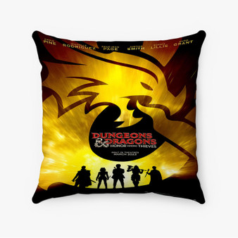 Pastele Dungeons Dragons Honor Among Thieves Custom Pillow Case Awesome Personalized Spun Polyester Square Pillow Cover Decorative Cushion Bed Sofa Throw Pillow Home Decor