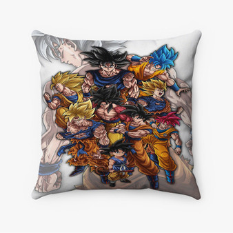 Pastele Legacy of Son Goku Dragon Ball Z Custom Pillow Case Awesome Personalized Spun Polyester Square Pillow Cover Decorative Cushion Bed Sofa Throw Pillow Home Decor