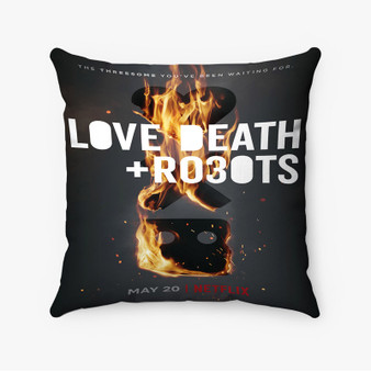 Pastele Love Death Robots Custom Pillow Case Awesome Personalized Spun Polyester Square Pillow Cover Decorative Cushion Bed Sofa Throw Pillow Home Decor