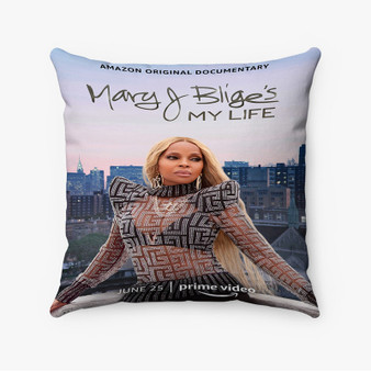 Pastele Mary J Blige My Life Custom Pillow Case Awesome Personalized Spun Polyester Square Pillow Cover Decorative Cushion Bed Sofa Throw Pillow Home Decor