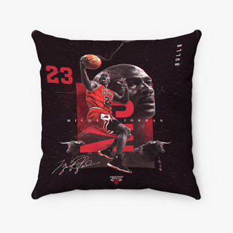 Pastele Michael Jordan Chicago Bulls Custom Pillow Case Awesome Personalized Spun Polyester Square Pillow Cover Decorative Cushion Bed Sofa Throw Pillow Home Decor