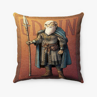 Pastele Odin God of Asgard Custom Pillow Case Awesome Personalized Spun Polyester Square Pillow Cover Decorative Cushion Bed Sofa Throw Pillow Home Decor