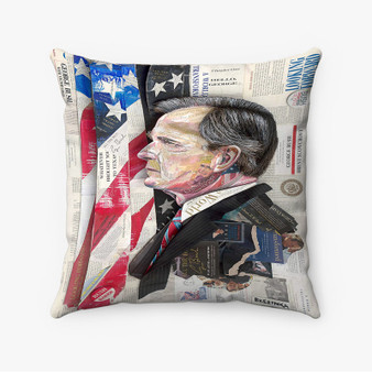 Pastele Qeorge W Bush Art Custom Pillow Case Awesome Personalized Spun Polyester Square Pillow Cover Decorative Cushion Bed Sofa Throw Pillow Home Decor