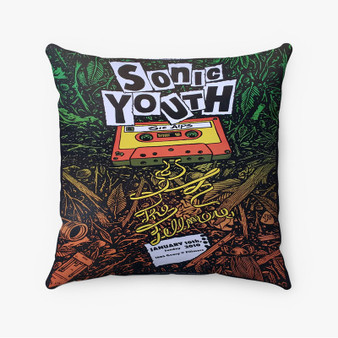 Pastele Sonic Youth Concert Custom Pillow Case Awesome Personalized Spun Polyester Square Pillow Cover Decorative Cushion Bed Sofa Throw Pillow Home Decor