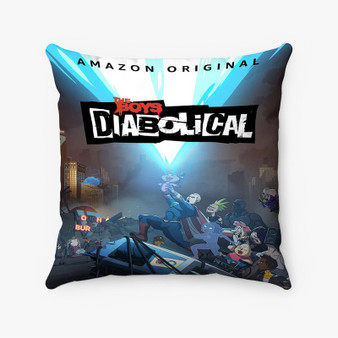 Pastele The Boys Presents Diabolical Custom Pillow Case Awesome Personalized Spun Polyester Square Pillow Cover Decorative Cushion Bed Sofa Throw Pillow Home Decor