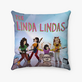 Pastele The Linda Lindas Growing Up Custom Pillow Case Awesome Personalized Spun Polyester Square Pillow Cover Decorative Cushion Bed Sofa Throw Pillow Home Decor