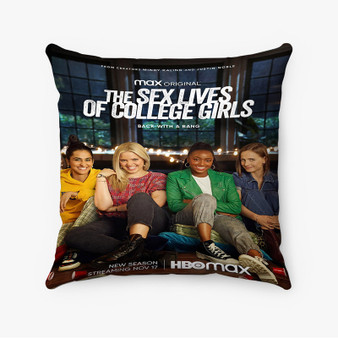Pastele The Sex Lives of College Girls Custom Pillow Case Awesome Personalized Spun Polyester Square Pillow Cover Decorative Cushion Bed Sofa Throw Pillow Home Decor