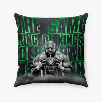 Pastele Triple H King of Kings Custom Pillow Case Awesome Personalized Spun Polyester Square Pillow Cover Decorative Cushion Bed Sofa Throw Pillow Home Decor