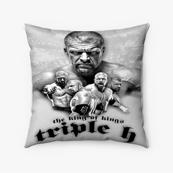 Pastele Triple H The King Custom Pillow Case Awesome Personalized Spun Polyester Square Pillow Cover Decorative Cushion Bed Sofa Throw Pillow Home Decor