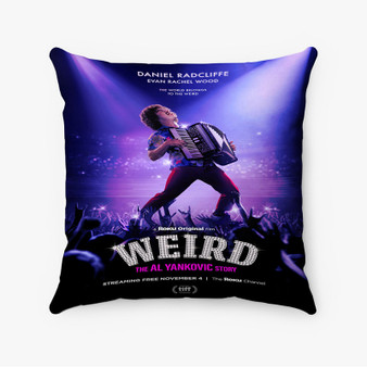 Pastele Weird The Al Yankovic Story Custom Pillow Case Awesome Personalized Spun Polyester Square Pillow Cover Decorative Cushion Bed Sofa Throw Pillow Home Decor
