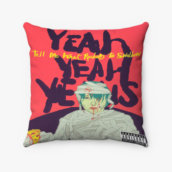 Pastele Yeah Yeah Yeahs Tell Me What Rockers To Swallow Custom Pillow Case Awesome Personalized Spun Polyester Square Pillow Cover Decorative Cushion Bed Sofa Throw Pillow Home Decor