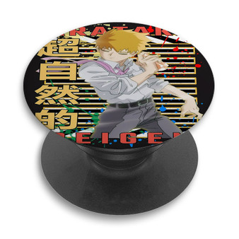 Pastele Arataka Reigen Mob Psycho Custom PopSockets Awesome Personalized Phone Grip Holder Pop Up Stand Out Mount Grip Standing Pods Apple iPhone Samsung Google Asus Sony Phone Accessories