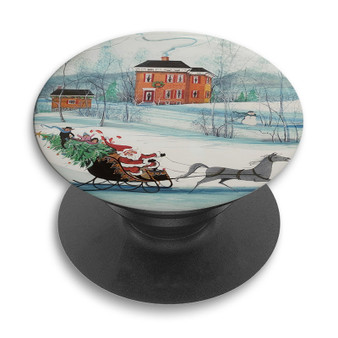 Pastele Christmas On The Farm P Buckley Moss jpeg Custom PopSockets Awesome Personalized Phone Grip Holder Pop Up Stand Out Mount Grip Standing Pods Apple iPhone Samsung Google Asus Sony Phone Accessories