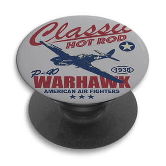 Pastele Classic P40 Warhawk Custom PopSockets Awesome Personalized Phone Grip Holder Pop Up Stand Out Mount Grip Standing Pods Apple iPhone Samsung Google Asus Sony Phone Accessories