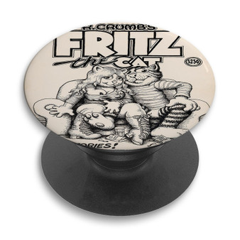 Pastele Fritz The Cat R Crumbs Custom PopSockets Awesome Personalized Phone Grip Holder Pop Up Stand Out Mount Grip Standing Pods Apple iPhone Samsung Google Asus Sony Phone Accessories