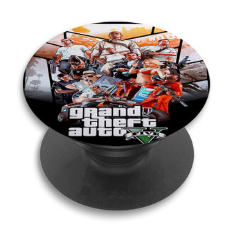 Pastele Grand Theft Auto V Custom PopSockets Awesome Personalized Phone Grip Holder Pop Up Stand Out Mount Grip Standing Pods Apple iPhone Samsung Google Asus Sony Phone Accessories