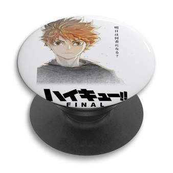 Pastele Haikyuu Final Custom PopSockets Awesome Personalized Phone Grip Holder Pop Up Stand Out Mount Grip Standing Pods Apple iPhone Samsung Google Asus Sony Phone Accessories