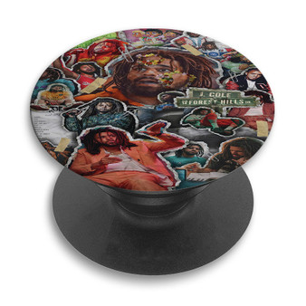 Pastele J Cole Collage Custom PopSockets Awesome Personalized Phone Grip Holder Pop Up Stand Out Mount Grip Standing Pods Apple iPhone Samsung Google Asus Sony Phone Accessories