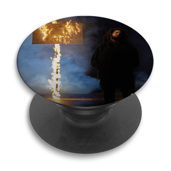 Pastele J Cole The Off Season Custom PopSockets Awesome Personalized Phone Grip Holder Pop Up Stand Out Mount Grip Standing Pods Apple iPhone Samsung Google Asus Sony Phone Accessories