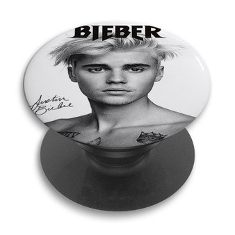 Pastele Justin Bieber Signed Custom PopSockets Awesome Personalized Phone Grip Holder Pop Up Stand Out Mount Grip Standing Pods Apple iPhone Samsung Google Asus Sony Phone Accessories