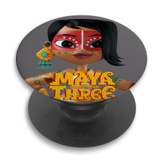Pastele Maya and the Three Custom PopSockets Awesome Personalized Phone Grip Holder Pop Up Stand Out Mount Grip Standing Pods Apple iPhone Samsung Google Asus Sony Phone Accessories