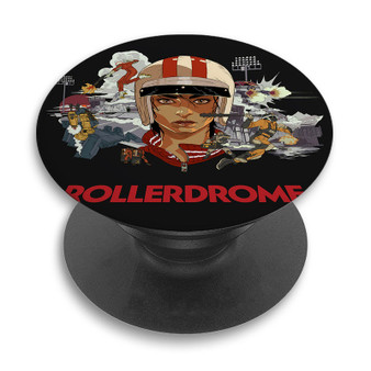 Pastele Rollerdrome Custom PopSockets Awesome Personalized Phone Grip Holder Pop Up Stand Out Mount Grip Standing Pods Apple iPhone Samsung Google Asus Sony Phone Accessories