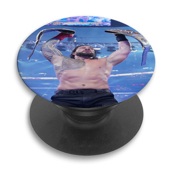 Pastele Roman Reigns WWE Wrestle Mania Champions Custom PopSockets Awesome Personalized Phone Grip Holder Pop Up Stand Out Mount Grip Standing Pods Apple iPhone Samsung Google Asus Sony Phone Accessories